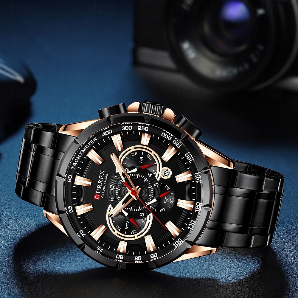 Orologio al quarzo CURREN da uomo moda outdoor orologio da polso casual luminoso calendario impermeabile orologio in acciaio del 2025 a $44.99 –P9