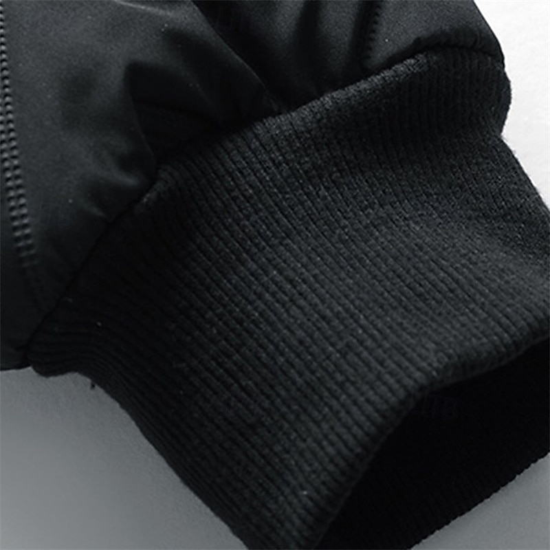 Pánské Zimní kabát Puffer bunda Prošívaná bunda Přechodová bunda Kapsy Polyester Dovolená Denní nošení Rande Standardní Módní Na běžné nošení Pohodlné Zahřívací Podzim zima Plná / Jednobarevná Čern 2026 - $39.99 –P5