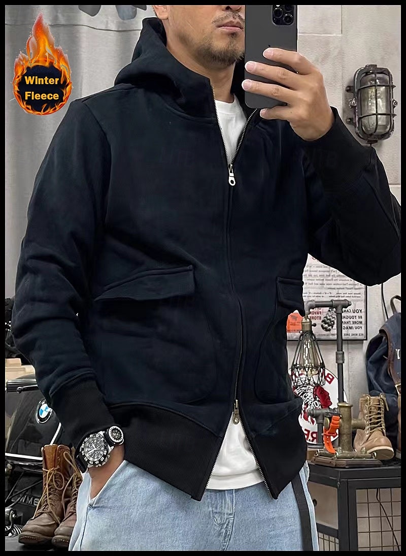 Per uomo Felpa con cappuccio Felpa con cappuccio tattica Nero Blu Cachi Grigio scuro Con cappuccio Liscio Sportivo Sport Abbigliamento di strada non-stampa Originale Essenziale Informale Inverno del 2025 a $36.99 –P5