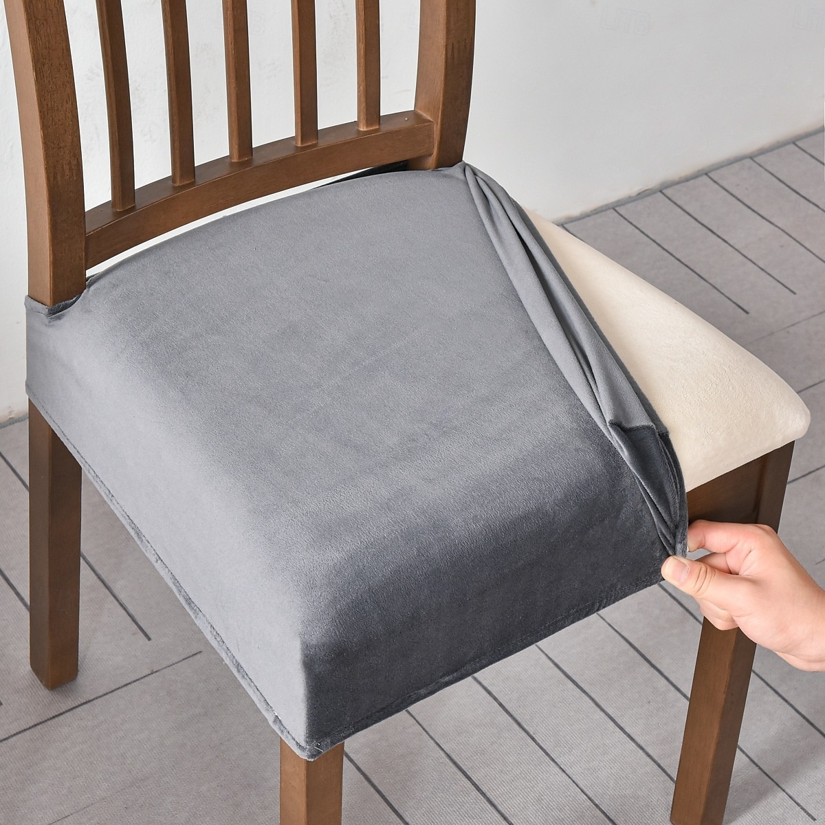 husă scaun huse scaun husă impermeabilă elastică din piele pu pentru scaune huse scaune pentru scaune de sufragerie husă de protecție lavabilă huse scaune pentru scaune 2025 - $12.49 –P9