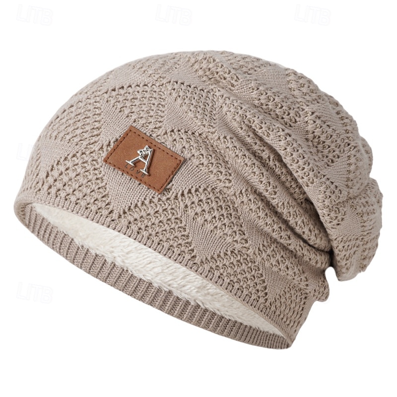 Pánské Unisex Čepice Beanie Zimní čepice Kulichy 骷髅头毛线帽 Pletená čepice Černá Fialová Akrylová vlákna Pletený Útulný Denní nošení Jdeme ven Plná / Jednobarevná Teplý 2025 - $8.49 –P5