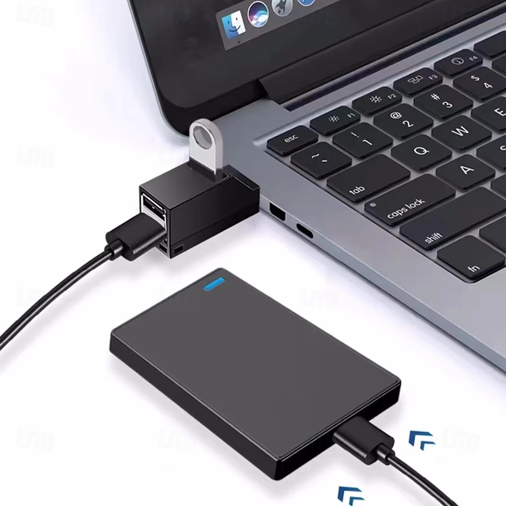 c típusú usb 3.0 hub adapter 3 portos usb bővítő nagy sebességű adatátviteli elosztó dokkoló állomás PC laptophoz u lemezkártya olvasás 2025 - $14.99 –P2
