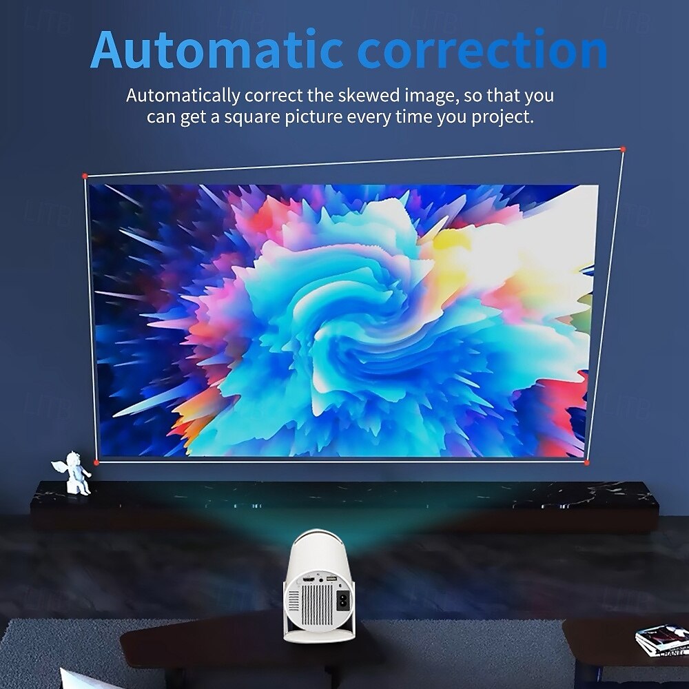 Wireless controller Bluetooth projector Android 13 electric focus full HD 720P support 1080P resolution 4K video WIFI 6 2.4/5G dual band WIFI Bluetooth 5.4 support screen scaling support 4-point tra 2025 - $93.99 –P8