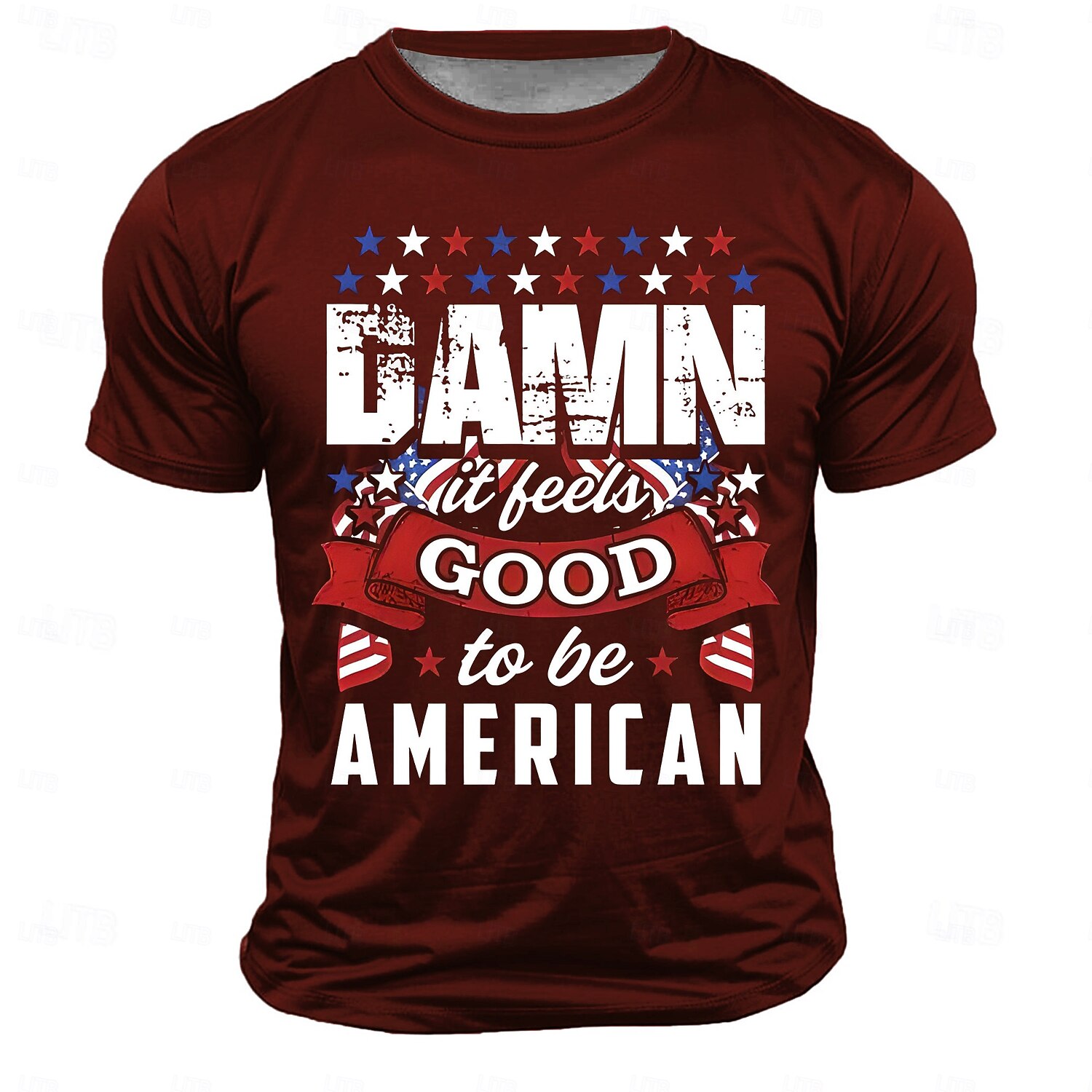 Ανδρικό T-Shirt Μικρή Μανίκια Πατριωτικό Γραφικό T-Shirt Με Εκτύπωση 'Γαμώ Το Νιώθω Καλά Που Είμαι Αμερικανός' 2025 - $15.99 –P3
