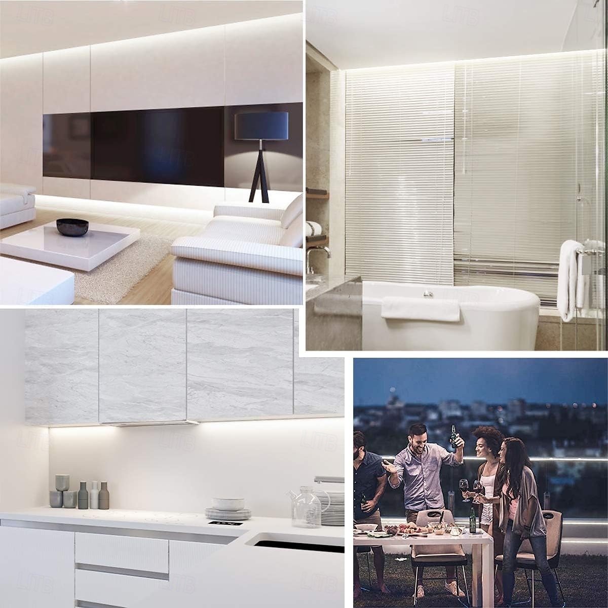COB LED Vanity Mirror Light Kit, 1-4M/3.2-13ft 420LED/m Adjustable Strip Light, Dimmer & Power Supply COB Strip Lights for Mirror, Closet, Kitchen, Cabinet Lighting 2025 - $23.99 –P7