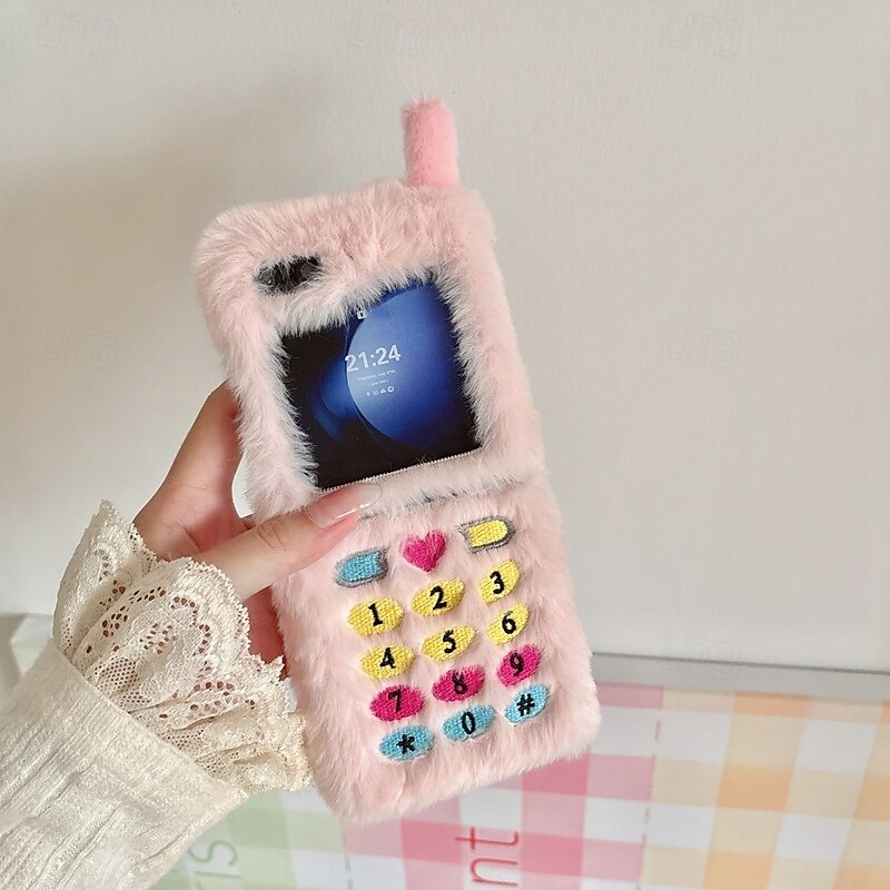 telefone Capinha Para Z Flip 7 Z Virar 6 Z Flip 5 Z Flip 4 Z Flip 3 Capa traseira Antichoque Retro Felpudo de 2025 por $19.99 –P5