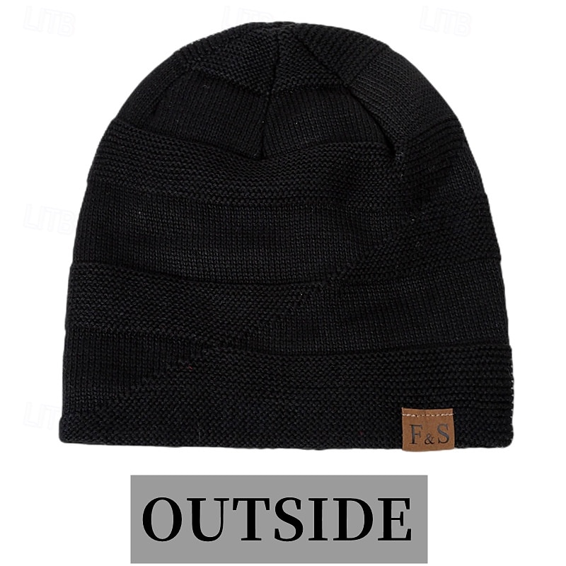 Per uomo Unisex Cappello a cuffia Cappelli invernali Berretti 骷髅头毛线帽 Cappello lavorato a maglia Nero Vino Poliestere Lavorato a maglia Accogliente Da tutti i giorni Per uscire Tinta unita / tinta del 2025 a $7.99 –P1