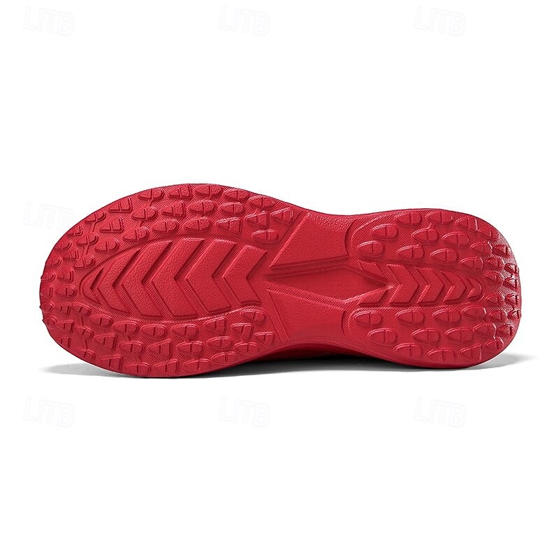 sneakers slip-on rosse leggere da uomo | tomaia in flyknit traspirante con suola comoda per attività casual e sportive del 2025 a $32.99 –P4
