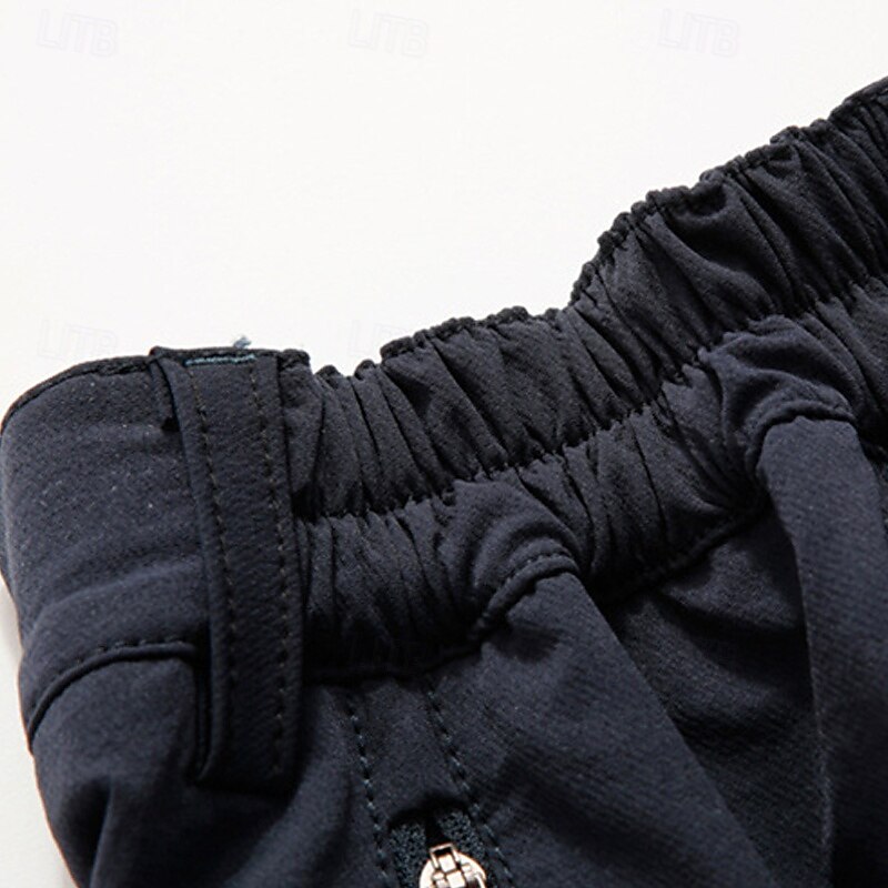 Hombre Pantalones al aire libre Pantalones para senderismo Pantalones tácticos Militar Al aire libre Ajuste regular Impermeable Transpirable Secado rápido Pantalones / Sobrepantalón Negro Azul Marino 2025 - $44.99 –P7