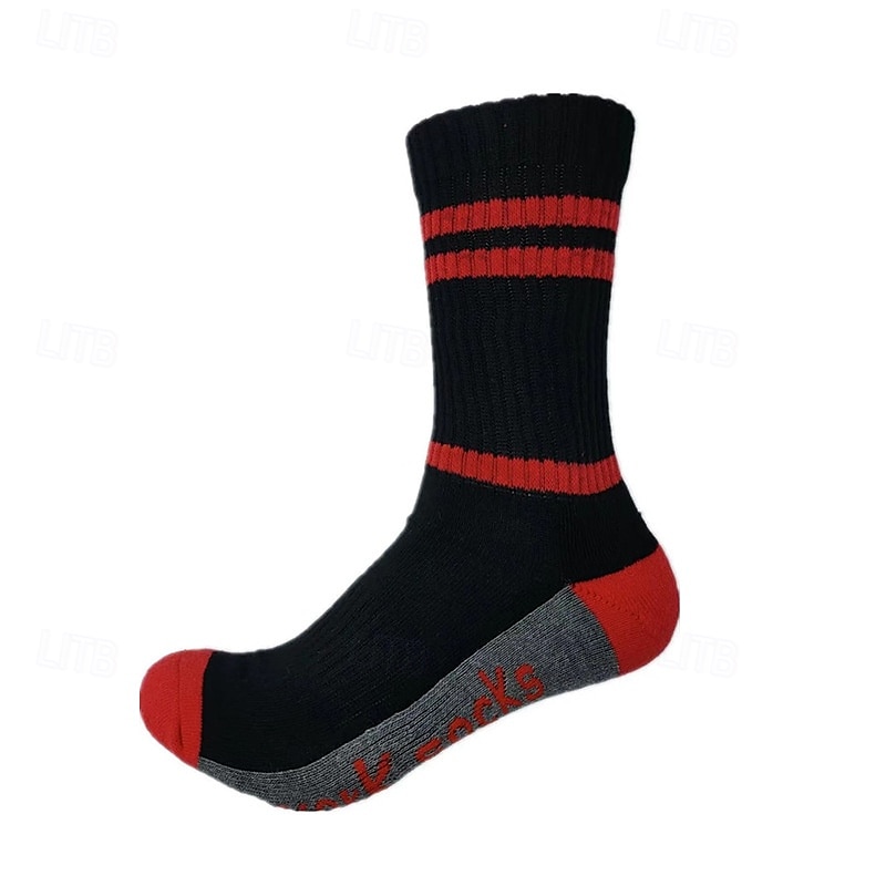 Per uomo 5 coppie Confezioni multiple Calzini Sopra la caviglia Squadra di calcio Calzini da corsa Calzini casual Nero Rosso Colore A quadri / A righe / Chevron Sportivo Giornaliero Da mare Di base del 2025 a $15.99 –P5