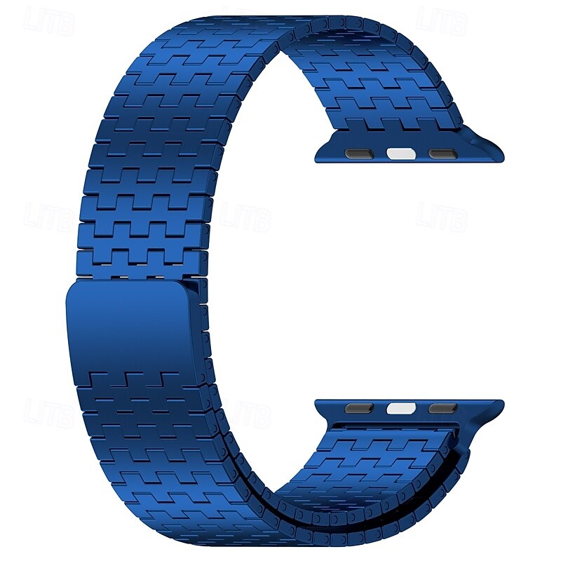 Loop Solo Compatível com Pulseira Apple Watch 38mm 40mm 41mm 42mm 44mm 45mm 49mm Fecho Magnético Ajustável Aço Inoxidável pulseira de substituição para iwatch Ultra 2 Series 9 8 7 SE 6 5 4 3 2 1 de 2025 por $25.99 –P10