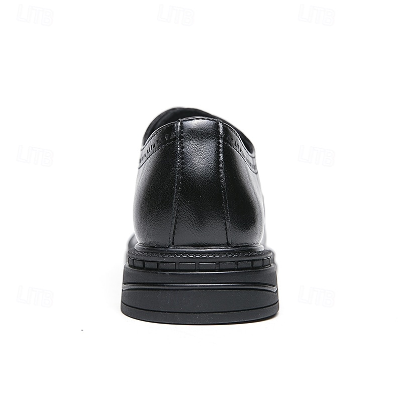 chaussures richelieu marron pour hommes avec bout d'aile et semelle en caoutchouc - chaussures formelles classiques pour les affaires, le bureau et les événements spéciaux de 2025 ? $46.99 –P5