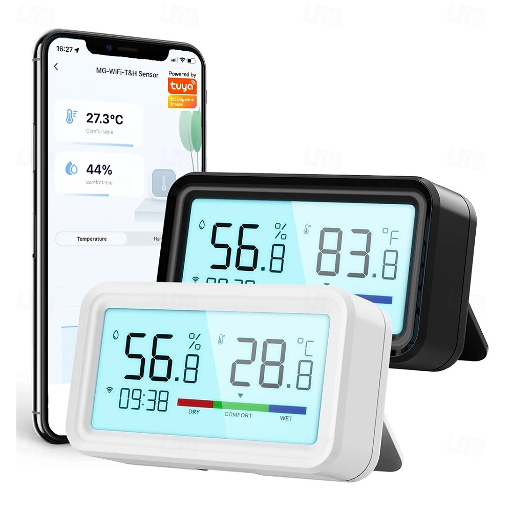 tuya termoigrometro wireless wifi termometro igrometro temperatura umidità tester sensore supporto per alexa google del 2025 a $39.99 –P1