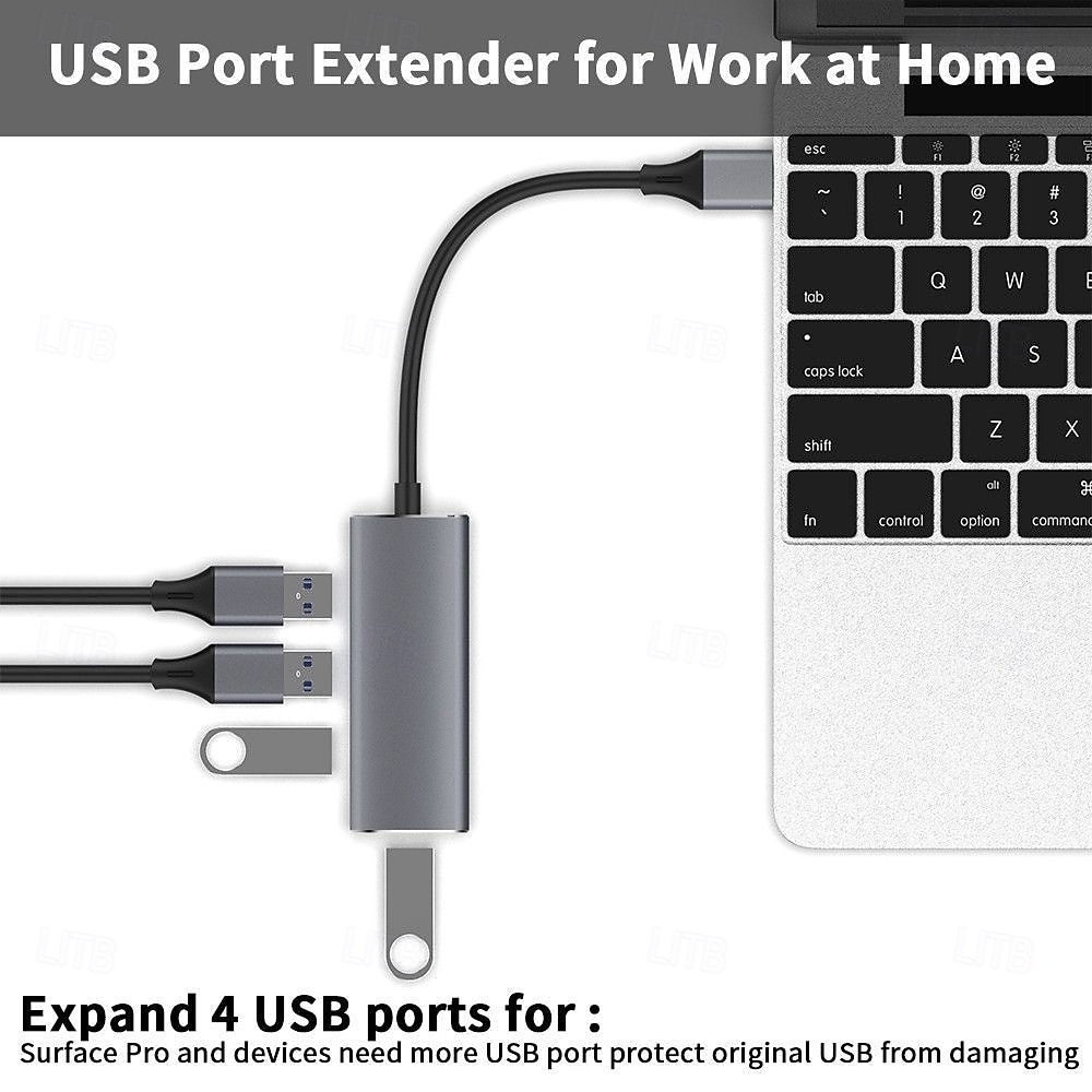 3.0 Aluminum Alloy Hub Three-port 2.0 USB High-speed Download Splitter 2025 - $19.99 –P4