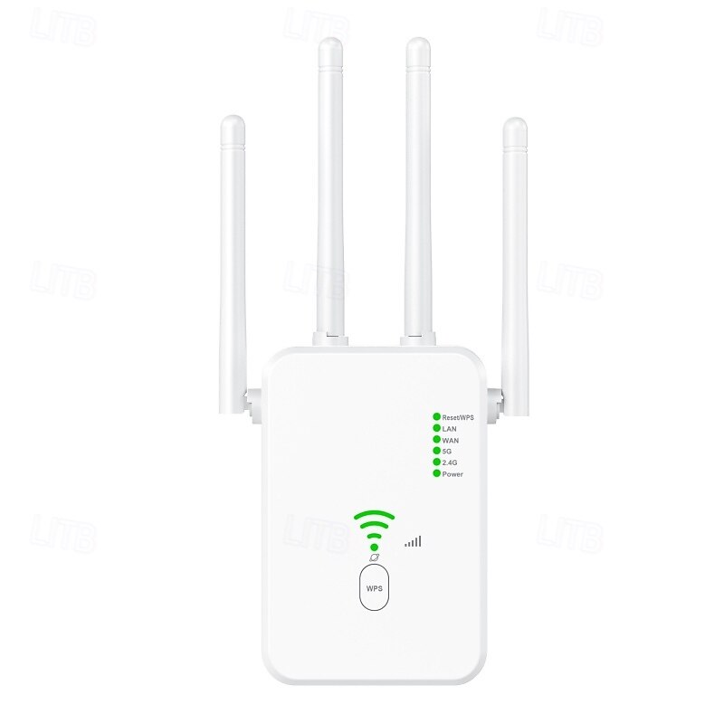 1200M WiFi Repeater Universal Wireless Coverage Extender Compatible AP Mode WiFi Repeater Wall Plug Plug and Play Type 2025 - $39.99 –P8