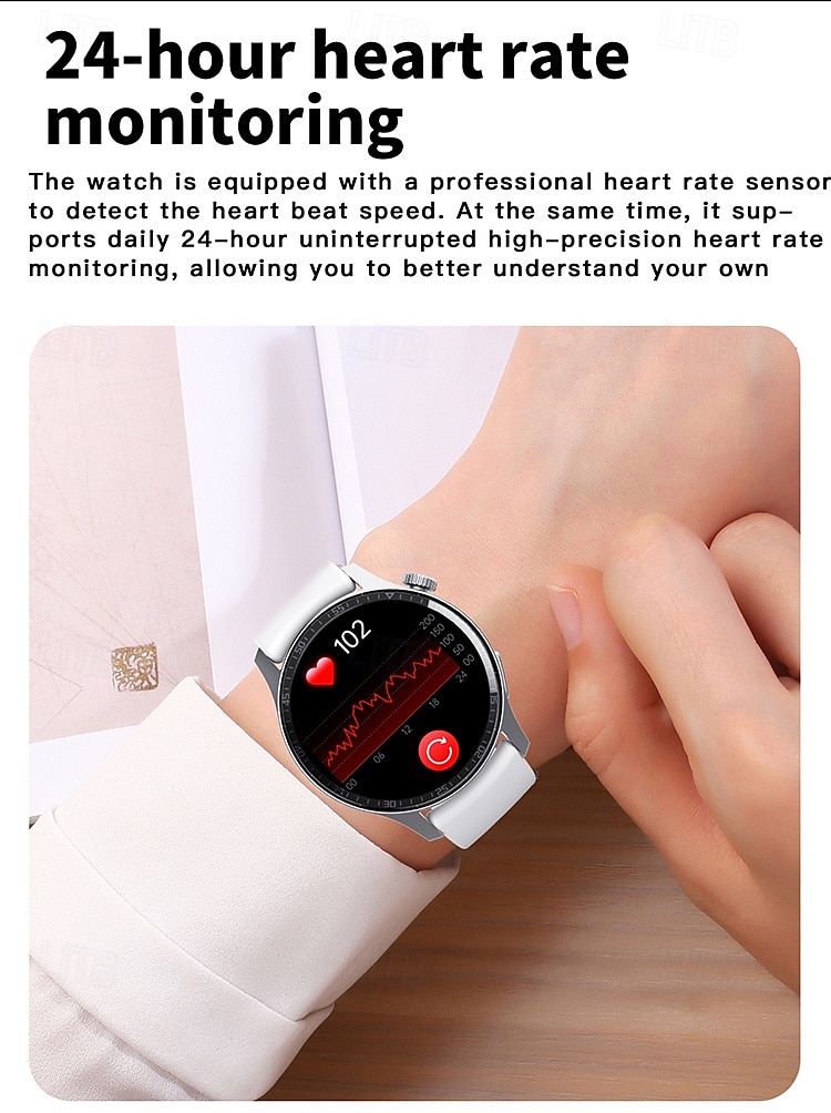 F207 Slimme horloge 1.35 inch(es) Smart horloge Bluetooth Temperatuurbewaking Stappenteller Gespreksherinnering Compatibel met: Android iOS Dames Heren Lange stand-by Handsfree bellen Waterbestendig 2025 - $62.99 –P3