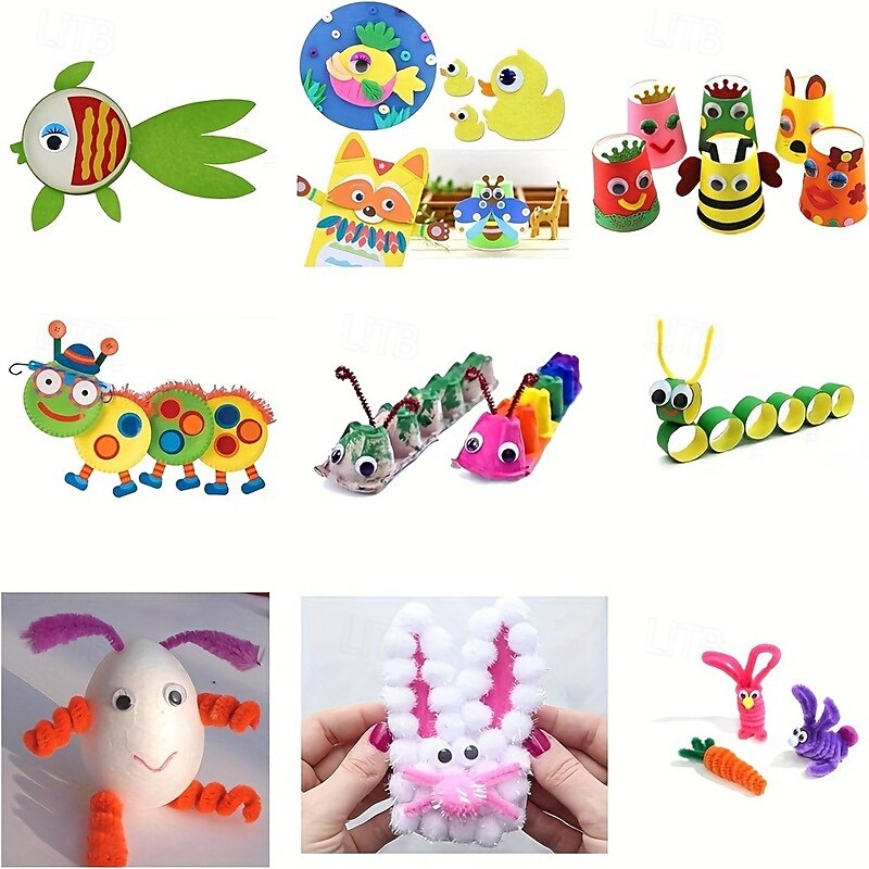 700PCS Plastic Wiggly Googly Eyes Set for Dolls and Crafts Assorted Sizes 4-12MM Suitable for Ages 14 2025 - $14.99 –P8