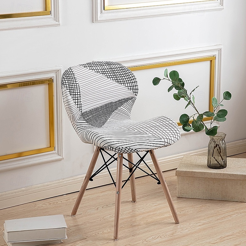 Funda elástica para silla de comedor, funda duradera y flexible, perfecta para proteger y renovar sus sillas, agrega estilo y comodidad a la decoración de su sala de estar, comedor o oficina. 2025 - $12.49 –P15