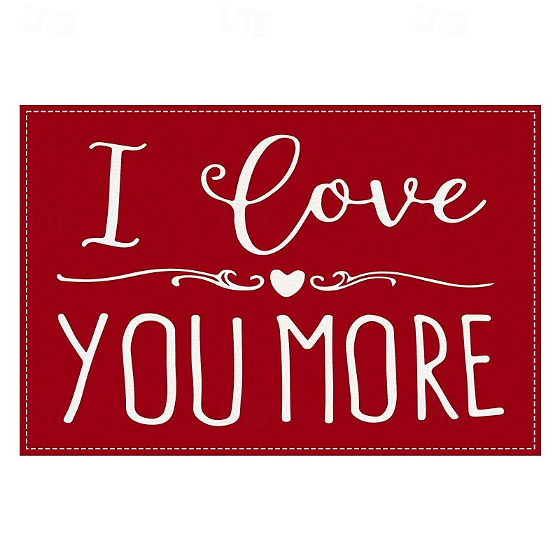 Valentine's Day Placemats Set of 4 Romantic and Decorative Table Mats Featuring Heart or Rose Patterns Durable and Heat-Resistant Perfect for Adding a Touch of Love to Your Dining Table Decor 2025 - $14.49 –P7