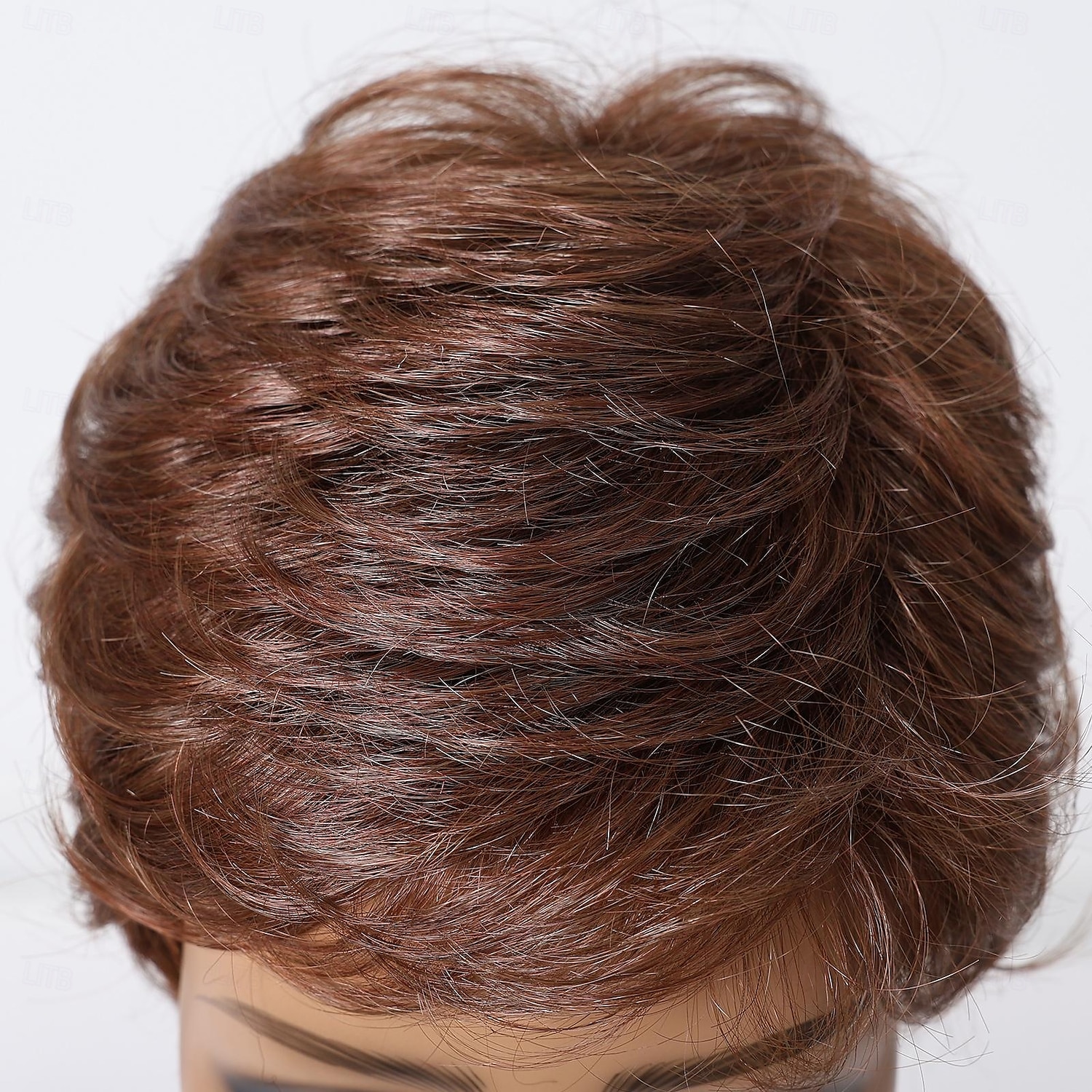 Menselijk haarmengsel Pruik Kort Recht Natuurlijk recht Bobkapsel Pixie-kapsel Zijdeel Gelaagd kapsel Donkerbruin Cosplay Krultang en stijltang Natuurlijke haarlijn Zonder kap Birmees haar Dames 2025 - $65.99 –P4
