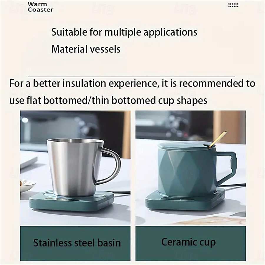 USB Electric Mug Mat Constant Temperature Intelligent Warm Coaster Rapid Heating Mug Heater Warmer Office Low Power Home Office Gift 2026 - $14.99 –P4