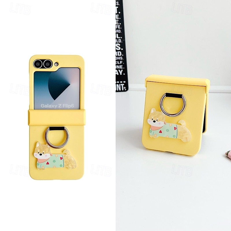 telefone Capinha Para Z Flip 7 Z Virar 6 Z Flip 5 Z Flip 4 Z Flip 3 Fivela de anel Antichoque Retro TPU Silicone de 2025 por $18.99 –P14