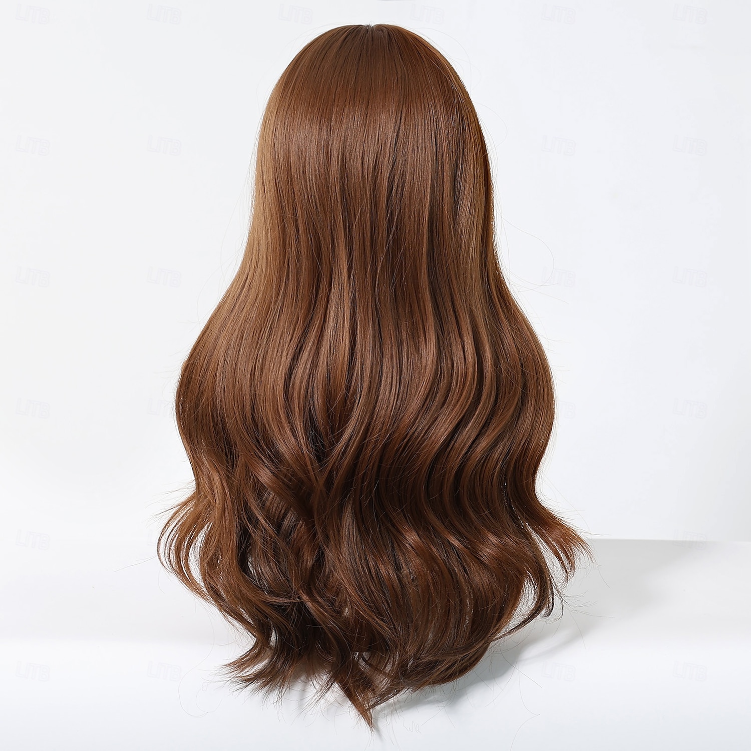 Synthetic Wig Uniforms Career Costumes Princess Body Wave Layered Haircut Neat Bang Machine Made Wig 24 inch Dark Brown Synthetic Hair Women's Cosplay Party Fashion Dark Brown 2025 - $25.99 –P3