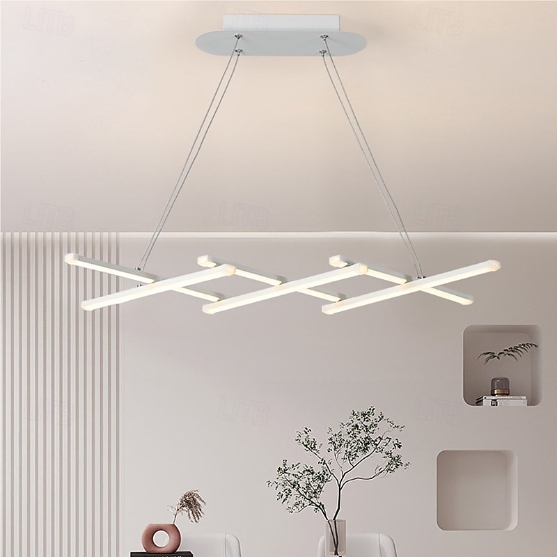 összecsukható modern led csillár szabályozható behúzható függeszték távirányítós spirál lineáris függesztékes lámpatestekkel 220-240v 2025 - $229.99 –P4