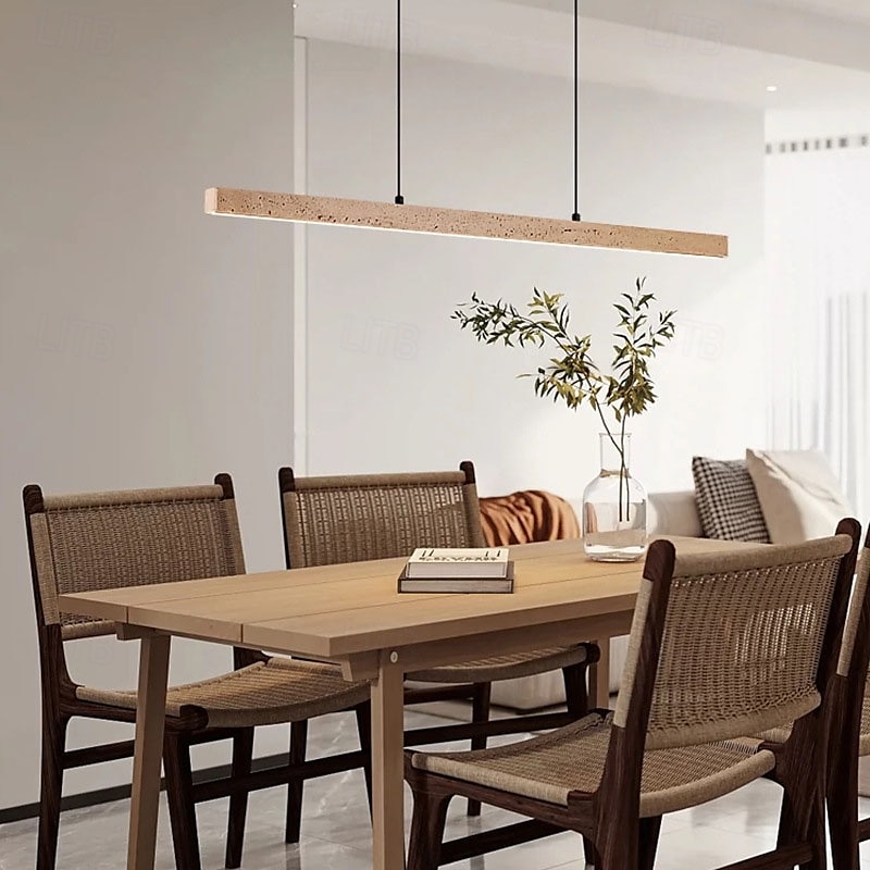 lampadari a sospensione lineari a led 3 luci colorate in pietra naturale luci 110-240v del 2025 a $349.99 –P3