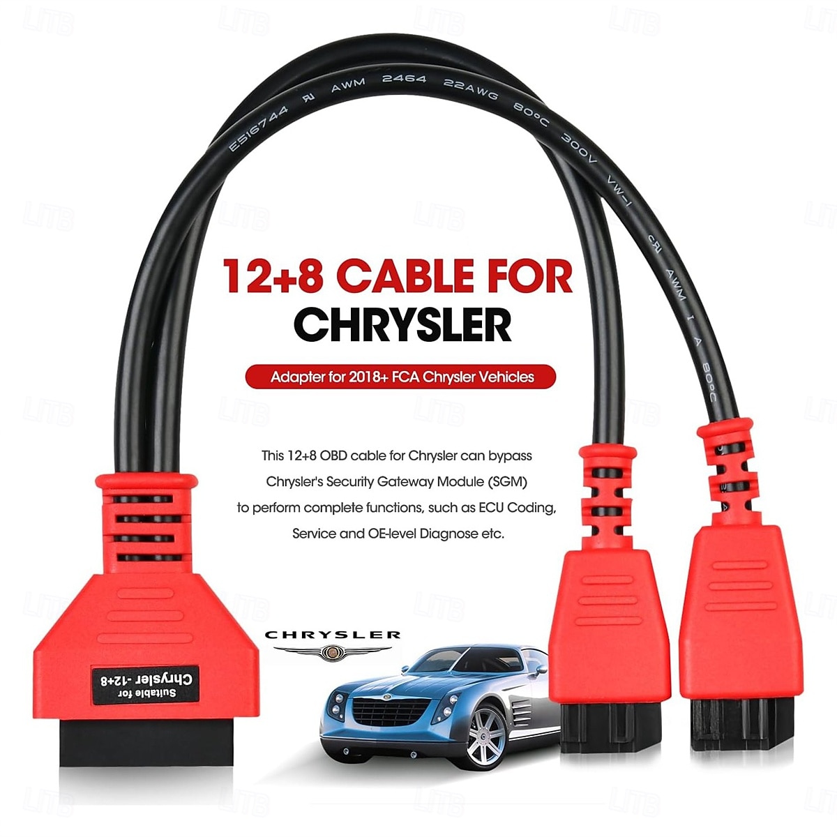 محول obd2 الأصلي لكرايسلر 12 &8 موصل كابل برمجة كابل بروتوكول بوابة التجاوز 2025 - $26.99 –P1