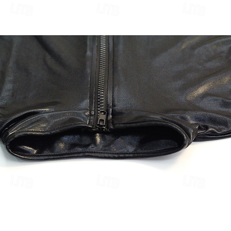 Bőrruházat Testhezálló Kezeslábas Farsangi jelmez Női Fényes fém Spandex Ruha mert Teljesítmény Klub Rúdtánc Mindszentek napja Farsang Felnőttek 2025 - $20.99 –P5