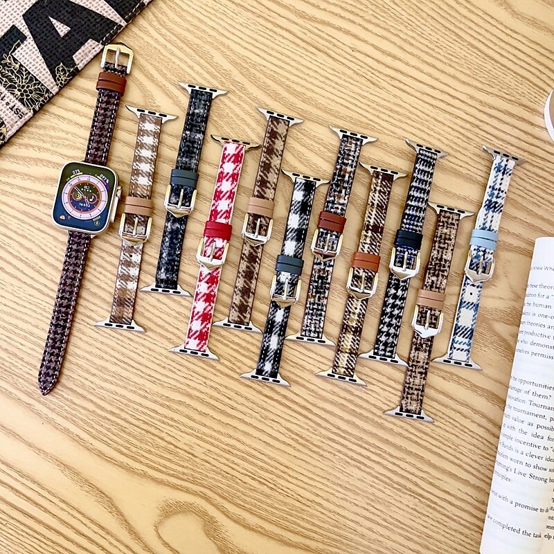 Pulseira Esportiva Compatível com Pulseira Apple Watch 38mm 40mm 41mm 42mm 44mm 45mm 49mm Fecho de Metal Ajustável Tecido pulseira de substituição para iwatch Ultra 2 Series 9 8 7 SE 6 5 4 3 2 1 de 2025 por $17.99 –P15