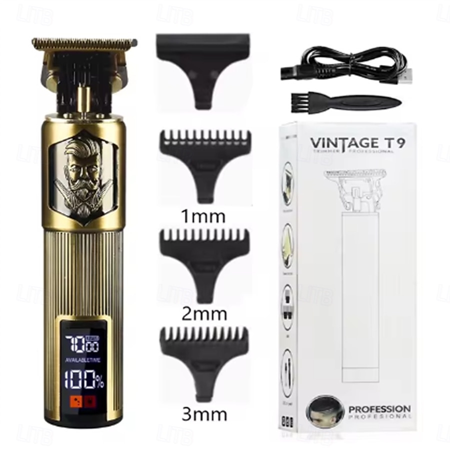 Professional Hair Cutting Machine Wireless Electric Hair Trimmer Digital Display Hair Clipper Men Beard Shaver Barber For Men 2025 - $23.99 –P16