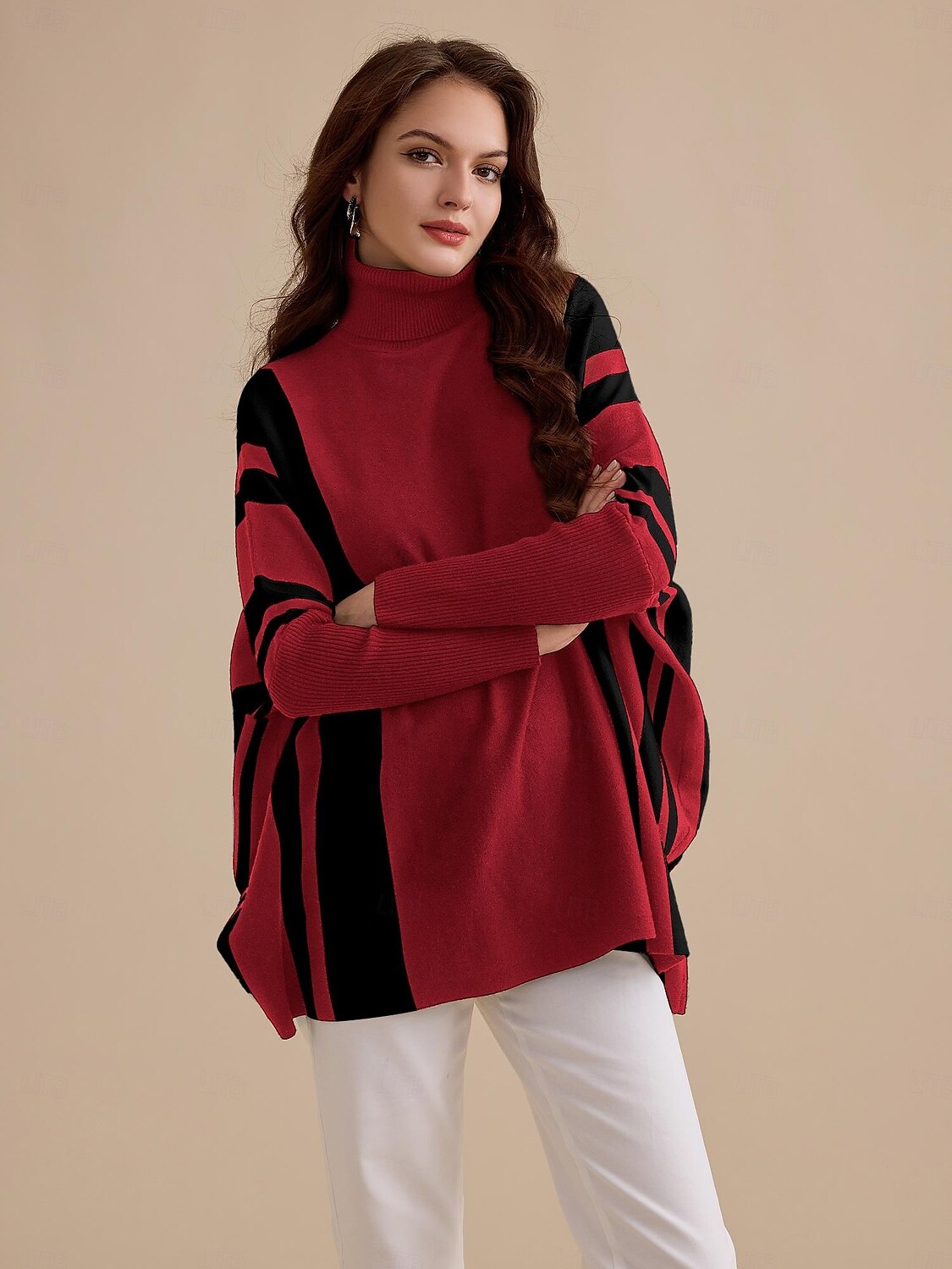 pull à col roulé en maille côtelée d'acrylique et de polyester de 2025 ? $44.99 –P3