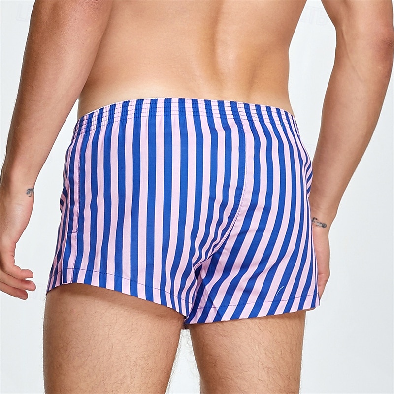 Hombre 1 pc Boxer Boxers Cintura elástica 100% Algodón Transpirable Suave Cómodo Raya Tiro Medio Blanco Amarillo 2025 - $11.49 –P7