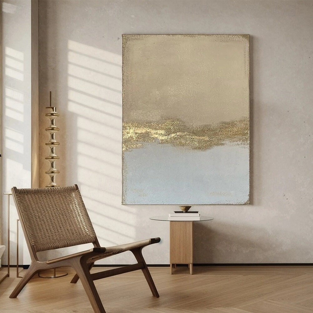 met de hand geschilderde abstracte gouden schilderijen op canvas handgemaakte rijke textuur acryl schilderij moderne wandkunst olieverfschilderij met de hand geschilderd kunstwerk foto voor woonkamer 2025 - $116.99 –P7