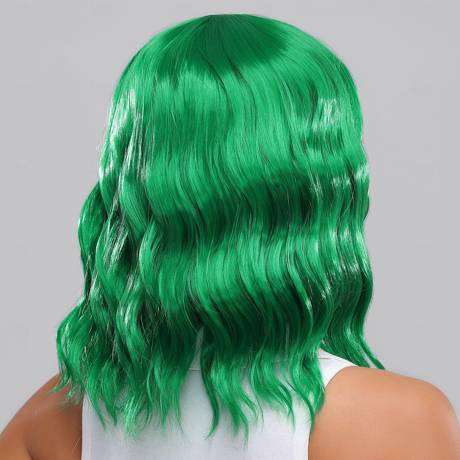 Short Wavy Wig with Bangs for Women Curly Bob Synthetic Wigs for Daily Use Costume Cosplay St.Patrick's Day Wigs 2025 - $18.49 –P10