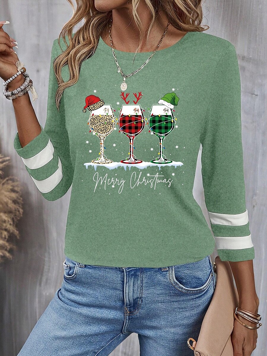 maglione da donna per le feste con scollo a V e motivo a luci, manica lunga, casual, vestibilità comoda, abbigliamento invernale per le feste, maglione lavorato a maglia, nero, multicolore, taglie del 2025 a $22.99 –P4