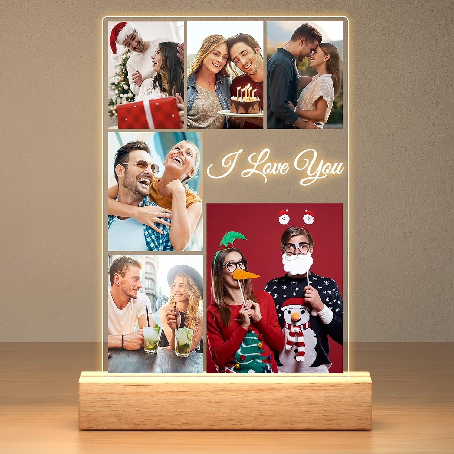 Personalized Light Up Photo Lamp Valentines Anniversary Gifts Custom Photo Frames with Night Light Unique Birthday Gifts for Valentine's Day Couples Him & Her 2026 - $16.99 –P5