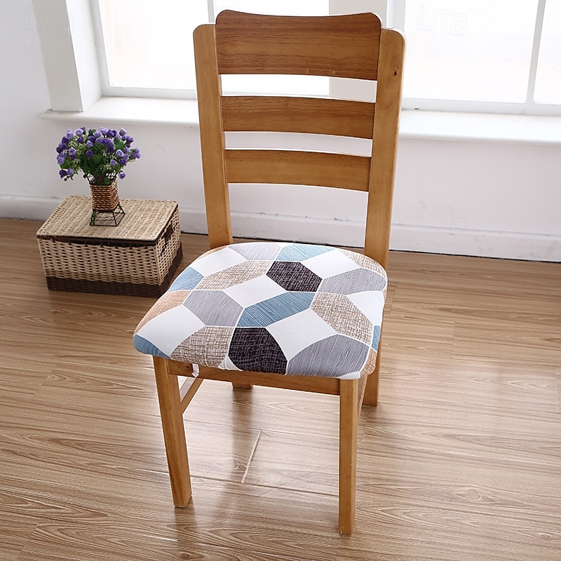 Housse de siège de chaise extensible et durable, idéale pour protéger et rafraîchir les sièges de chaise, ajoute confort et style aux chaises de salle à manger, de bureau ou de salon de 2025 ? $10.99 –P20