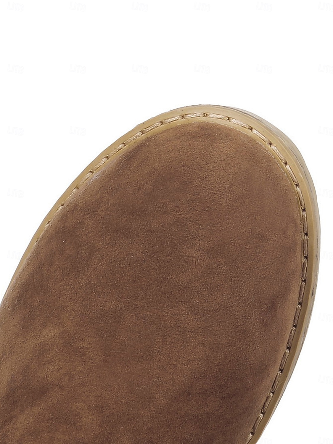Botas de inverno femininas de camurça verde mocassim com forro de pele e detalhes de franjas – botas de neve confortáveis na altura do joelho para o tempo frio de 2025 por $59.99 –P6