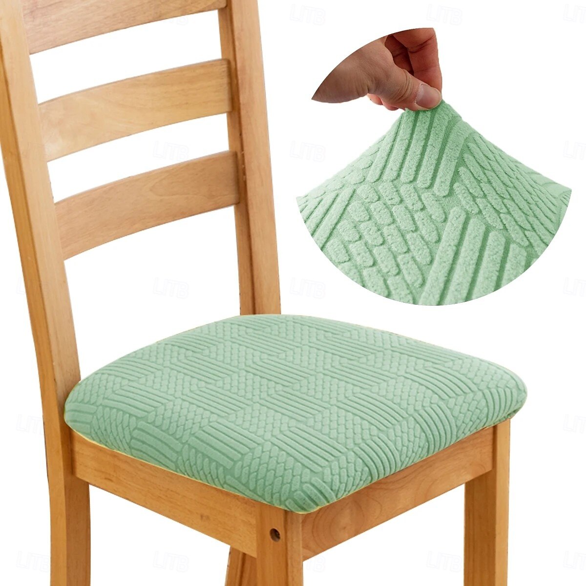 Stretch Jacquard Dining Chair Seat Covers Removable and Washable Elastic Slipcovers Perfect for Protecting Upholstered Dining Chair Cushions Adds Comfort and Style to Your Dining Room Decor 2025 - $10.99 –P7