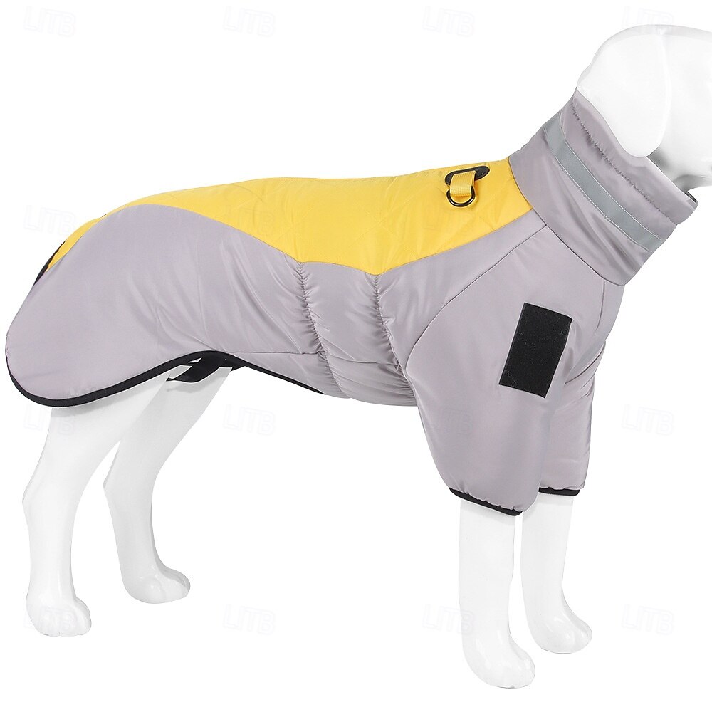 Hund Kappor Jakke Puffer Jack Vinter Reflekterande Vattentät Varm Utomhus Inomhus Hemma kläder Stor 2025 - $21.99 –P4