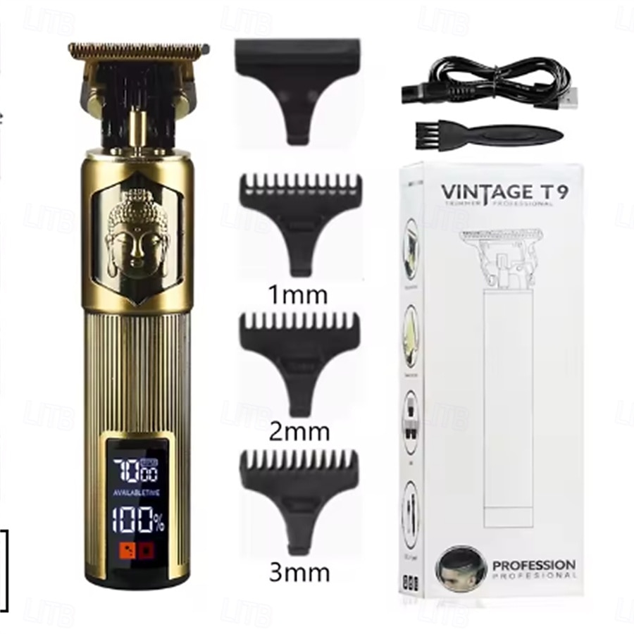 Professional Hair Cutting Machine Wireless Electric Hair Trimmer Digital Display Hair Clipper Men Beard Shaver Barber For Men 2025 - $23.99 –P17