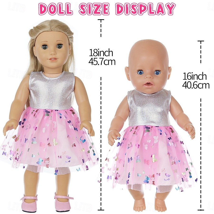 2 pcs American Doll Clothes Gift for 18 inch Doll Clothes and Accessories Including Coat and Dress(WITHOUT DOLL) Christmas Gift 2026 - $18.99 –P2
