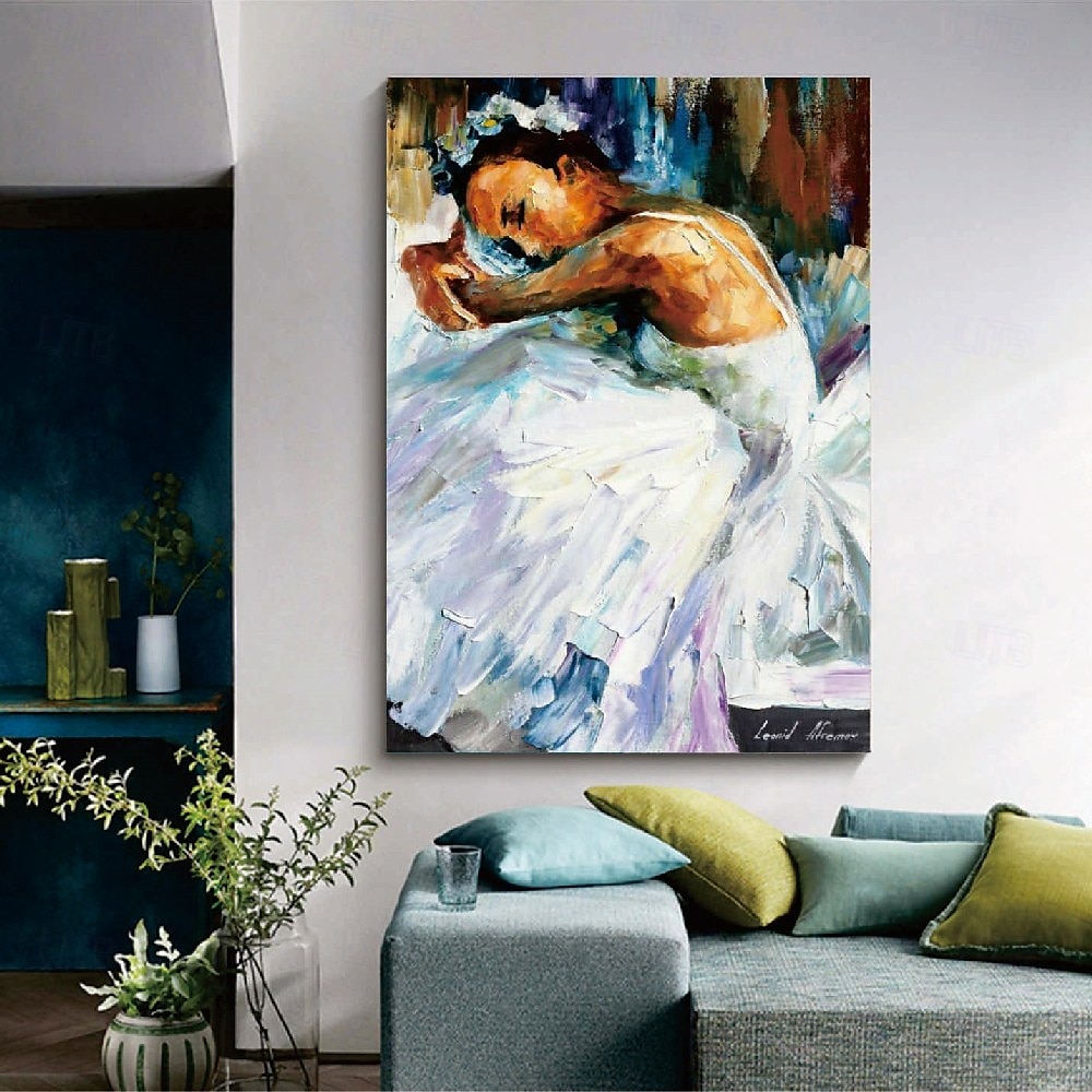 Hand painted Abstract Ballerina Dancing Girl Modern Paintings On Canvas handmade Rich Painting Modern Wall Art Hand Painted Artwork oil painting for Living Room Wall Decoration 2025 - $125.99 –P4