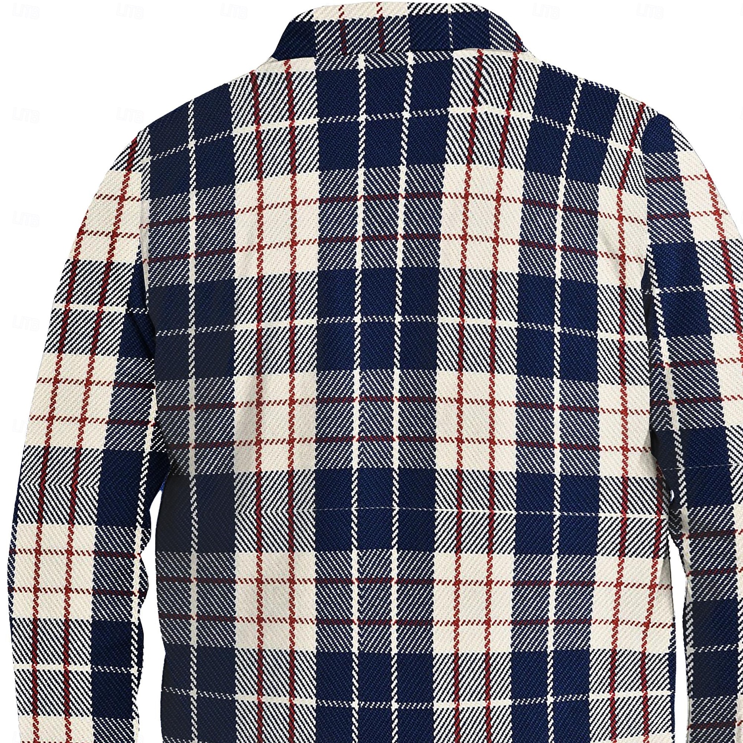 Herren Schneeflocke Flanelljacke Flanell Hemden Hemdjacke Overshirt Langarm Brautkleider schlicht Outdoor Strasse Herbst Winter Umlegekragen Knopf Tasche Bedruckt Blau Braun 2025 - $37.99 –P3