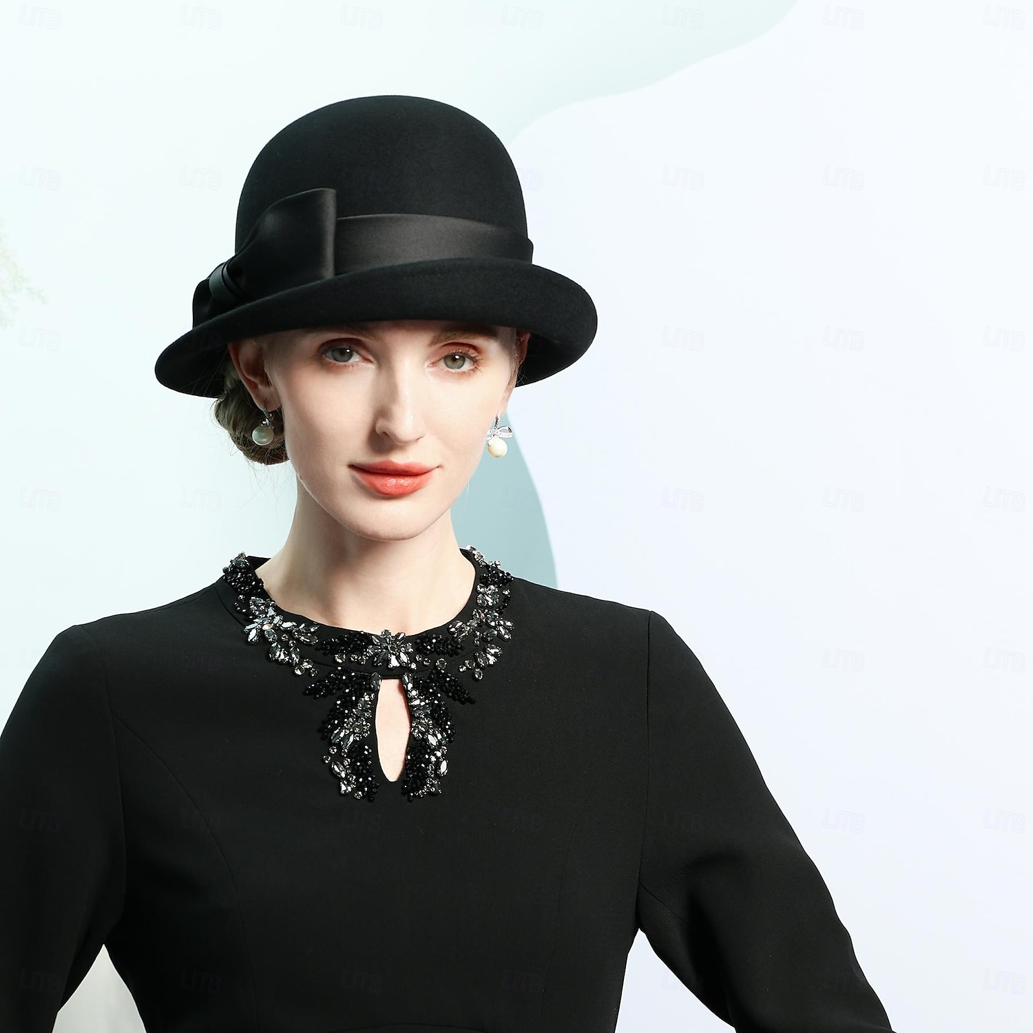 Hats 100% Wool Bowler / Cloche Hat Bucket Hat Top Hat Wedding Tea Party Elegant With Bowknot Pure Color Headpiece Headwear 2025 - $41.99 –P15