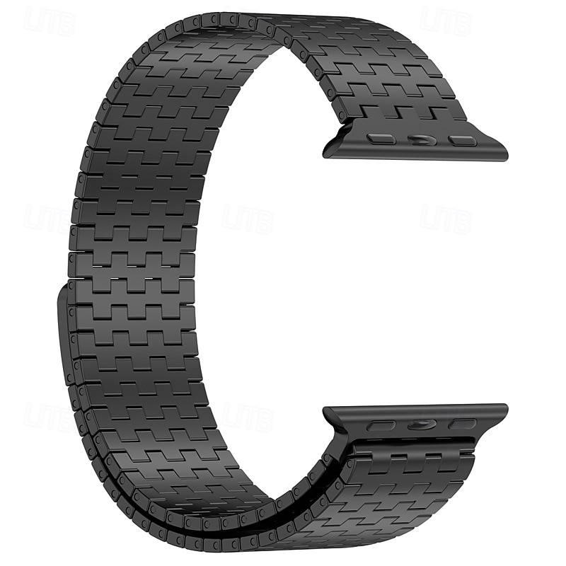 Loop Solo Compatível com Pulseira Apple Watch 38mm 40mm 41mm 42mm 44mm 45mm 49mm Fecho Magnético Ajustável Aço Inoxidável pulseira de substituição para iwatch Ultra 2 Series 9 8 7 SE 6 5 4 3 2 1 de 2025 por $25.99 –P8