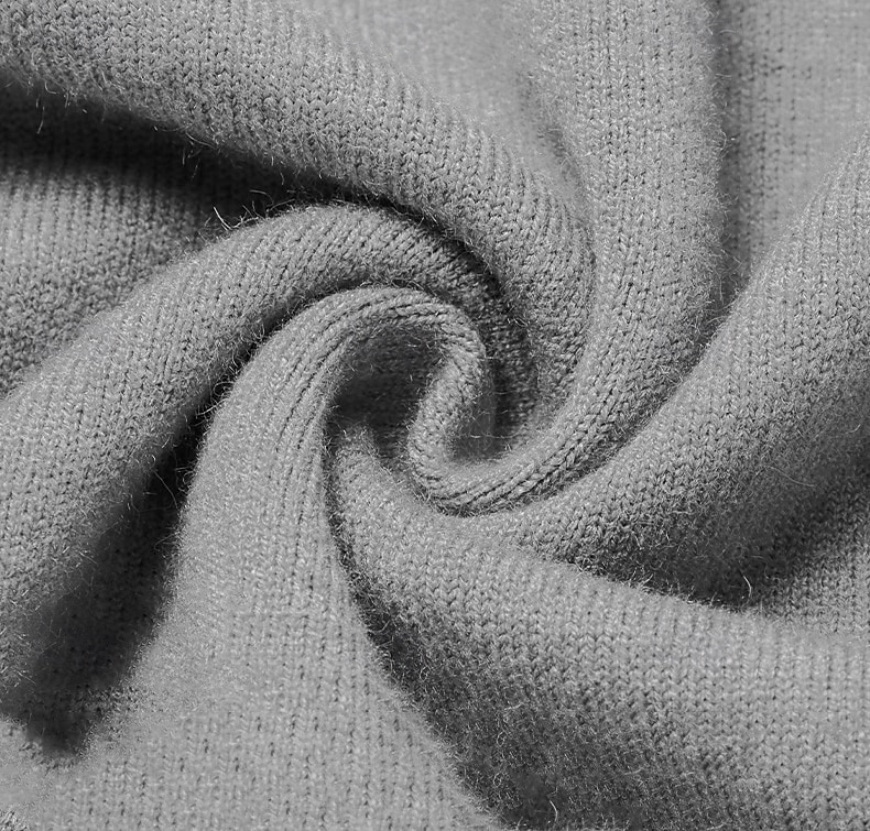 Herr Ulltröja Pullover tröja Sticka Ensfärgat Rund hals Stickat Elegant Skola Träning Kläder Höst Vinter Svart Vit S M L 2025 - $36.99 –P18